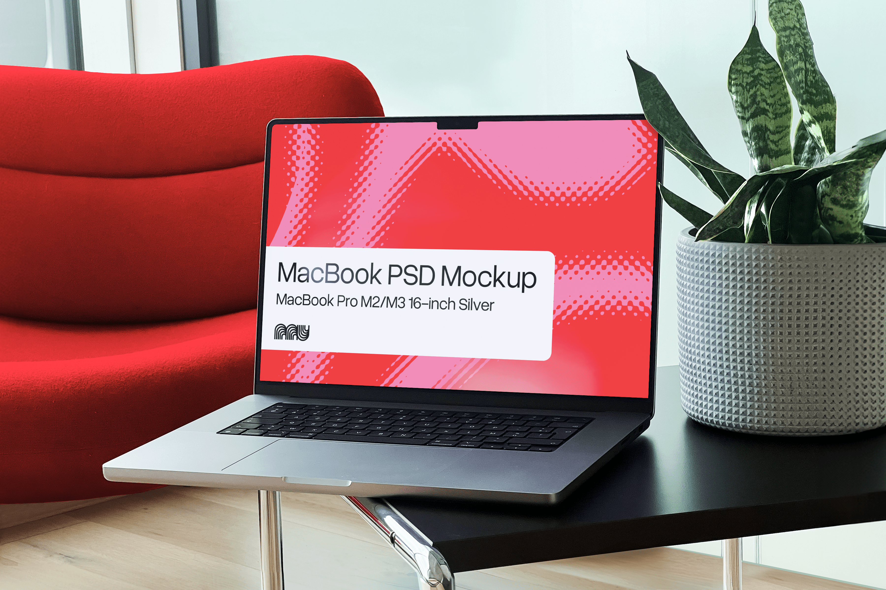 Free Macbook Pro M2/M3 Mockup